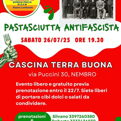 PASTASCIUTTA ANTIFASCISTA 2025